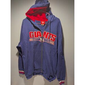 New York Giants Zip Up Sweater Jacket NY NFL Men's Size Medium Vintage Y2K